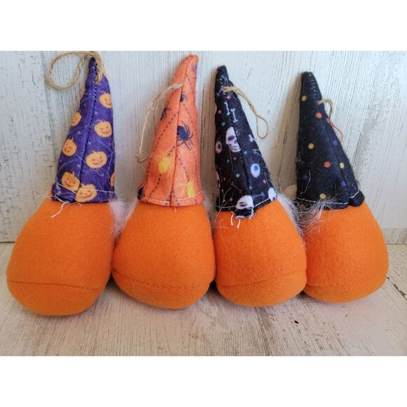 Halloween miniature plush gnome spider ornament set - Picture 6 of 7